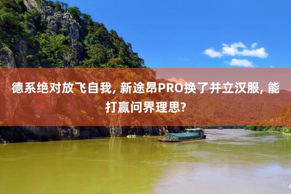 德系绝对放飞自我, 新途昂PRO换了并立汉服, 能打赢问界理思?