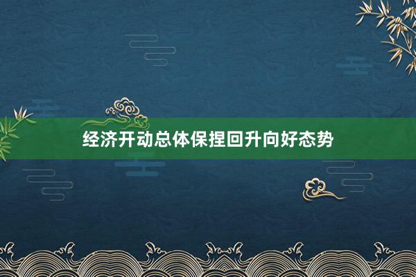 经济开动总体保捏回升向好态势